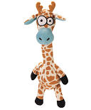 Beeztees honden- speelgoed Giraffe Zwiep Beige 35 cm