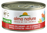 Almo Nature kattenvoer HFC Natural kip en garnaal 70 gr