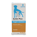 No Worm Exitel Plus Hond vanaf 0,5 kg 2 tabletten