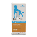 No Worm Exitel Plus Hond vanaf 0,5 kg 4 tabletten