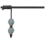 TRIXIE Kattenspeelgoed Speelhengel met Kogels Citystyle Vilt/Hout