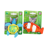Kattenspeelgoed Zeedieren Clownvis/Zeeschildpad Assorti