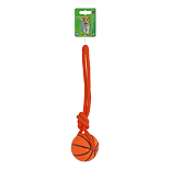 Hondenspeelgoed Basketbal met Touwlus 8 cm