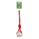 Hondenspeelgoed Honkbal met Touwlus 8 cm