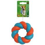 Hondenspeelgoed Swirlring Blauw/Oranje 11,5 cm