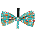 FuzzYard Bowtie Ho Ho Ho Gingerbread Teal