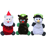 Hondenspeelgoed kerst met piep assorti 26 cm