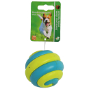 Hondenspeelgoed Swirlbal Blauw/Geel<br> 8 cm
