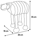 Flamingo Hondenspeelgoed Ribola Liggend Beige L