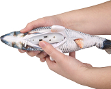 Flamingo kattenspeelgoed Flounder Vis Grijs