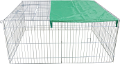 Draadren met Zonnedoek <br>144 x 116 x 65 cm