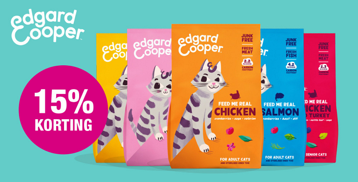 15% korting op Edgard & Cooper