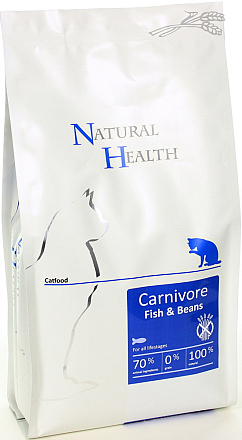 Natural Health kattenvoer Carnivore Fish & Beans 2,5 kg