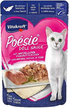 Vitakraft kattenvoer Poésie Déli Sauce koolvis 85 gr