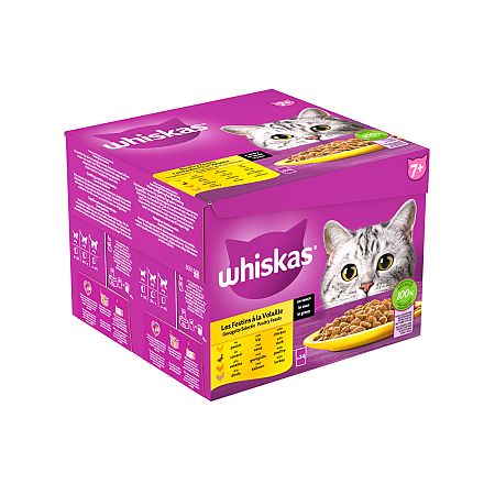 Whiskas Kattenvoer Senior Gevogelte Selecitie in Saus 24 x 85 gr