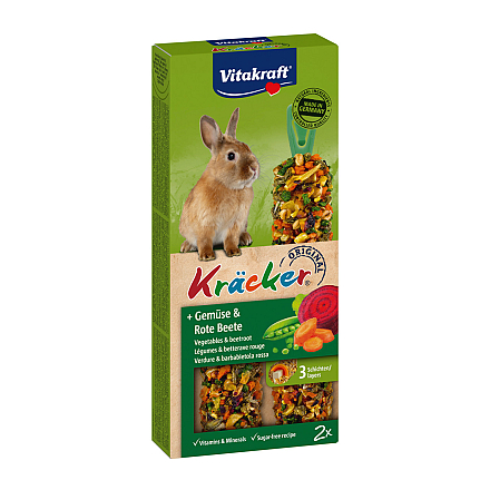Vitakraft Kräcker Original konijn - groente en bieten 2 st