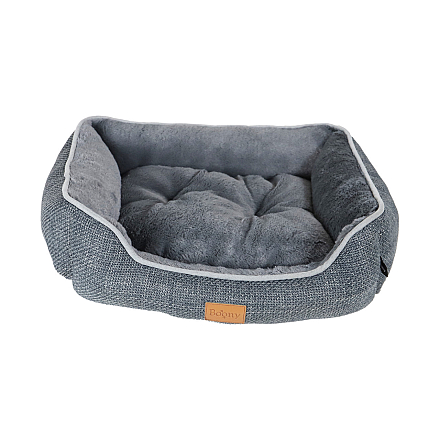 Boony Hondenmand Linnenlook Grijs<br> 50 x 40 cm
