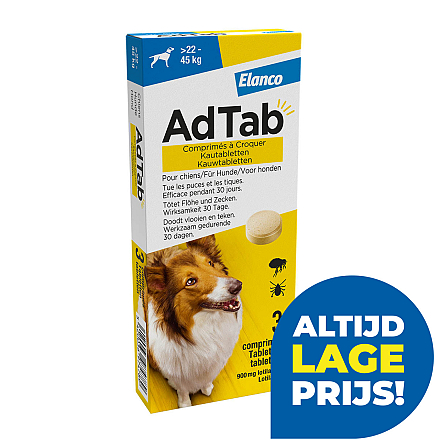 AdTab Kauwtabletten 22 - 45 kg 3 tabl