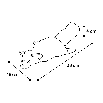 Flamingo Kattenspeelgoed Flapso Bewegende Wasbeer