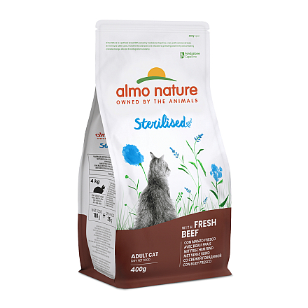 Almo Nature Kattenvoer Sterilised Rundvlees 400 gr