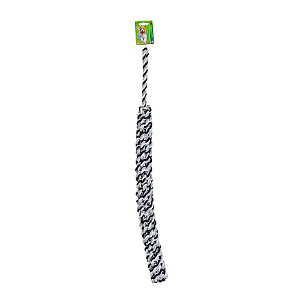 Touwstick met Handvat Zwart/Wit 80 cm