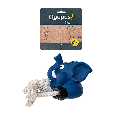 Quapas! Hondenspeelgoed Fun Elephant with Rope
