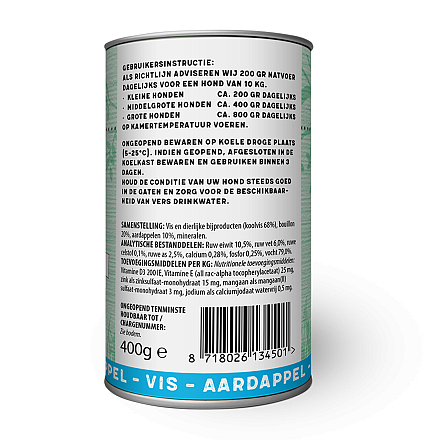 Jarco Hondenvoer Vis Menu 400 gr