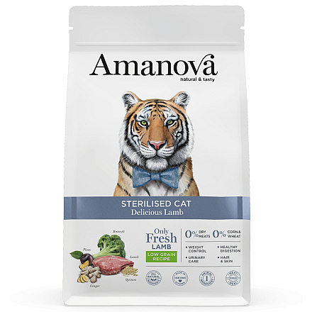 Amanova Kattenvoer Sterilised Delicious Lamb 300 gr