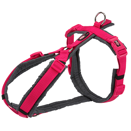 TRIXIE Hondentuig Premium Trekking Fuchsia/Grafiet