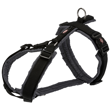 TRIXIE Hondentuig Premium Trekking Zwart/Grafiet