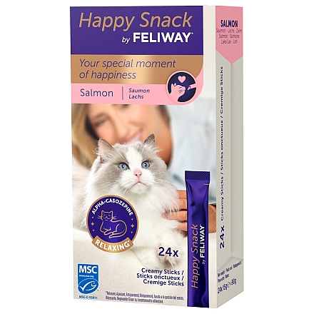 Feliway Happy Snack Zalm 24 x 15 gr
