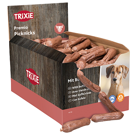 TRIXIE Premio Picknicks Worstketting Buffelvlees 8 cm
