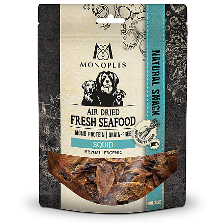 Monopets Air Dried Fresh Seafood Squid <br>70 gr