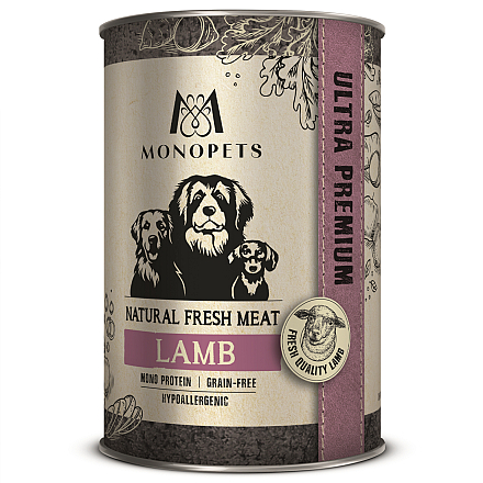 Monopets Hondenvoer Fresh Meat Lamb 400 gr