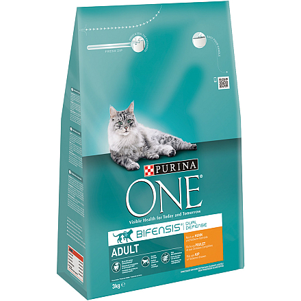 One kattenvoer Adult kip en volkoren granen 3 kg