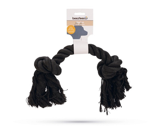Beeztees Flossytoy 2 Knopen Zwart