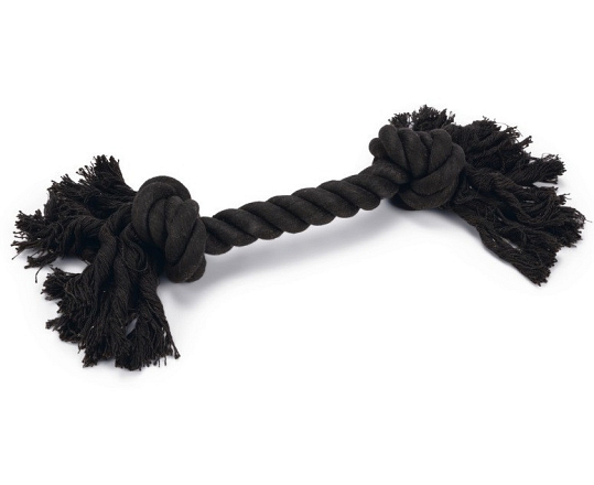 Beeztees Flossytoy 2 Knopen Zwart