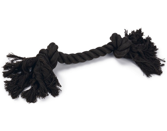 Beeztees Flossytoy 2 Knopen Zwart