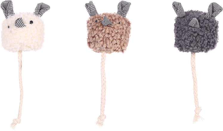 Flamingo kattenspeelgoed Suava Ronde Muis Assorti