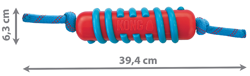 Kong Jaxx Brights Stick met Touw Assorti L