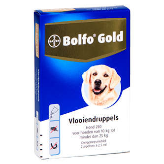 Bolfo Gold 250 hond <br>2 pipetten