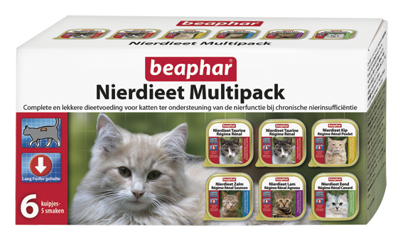 Beaphar kattenvoer Nierdieet Multipack <br>6 x100 gr