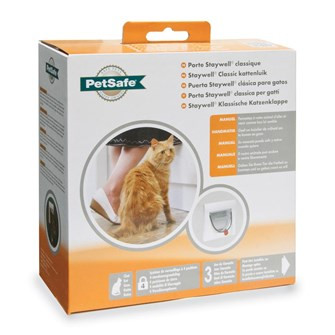 PetSafe Staywell kattenluik Classic Manual 4-Way wit